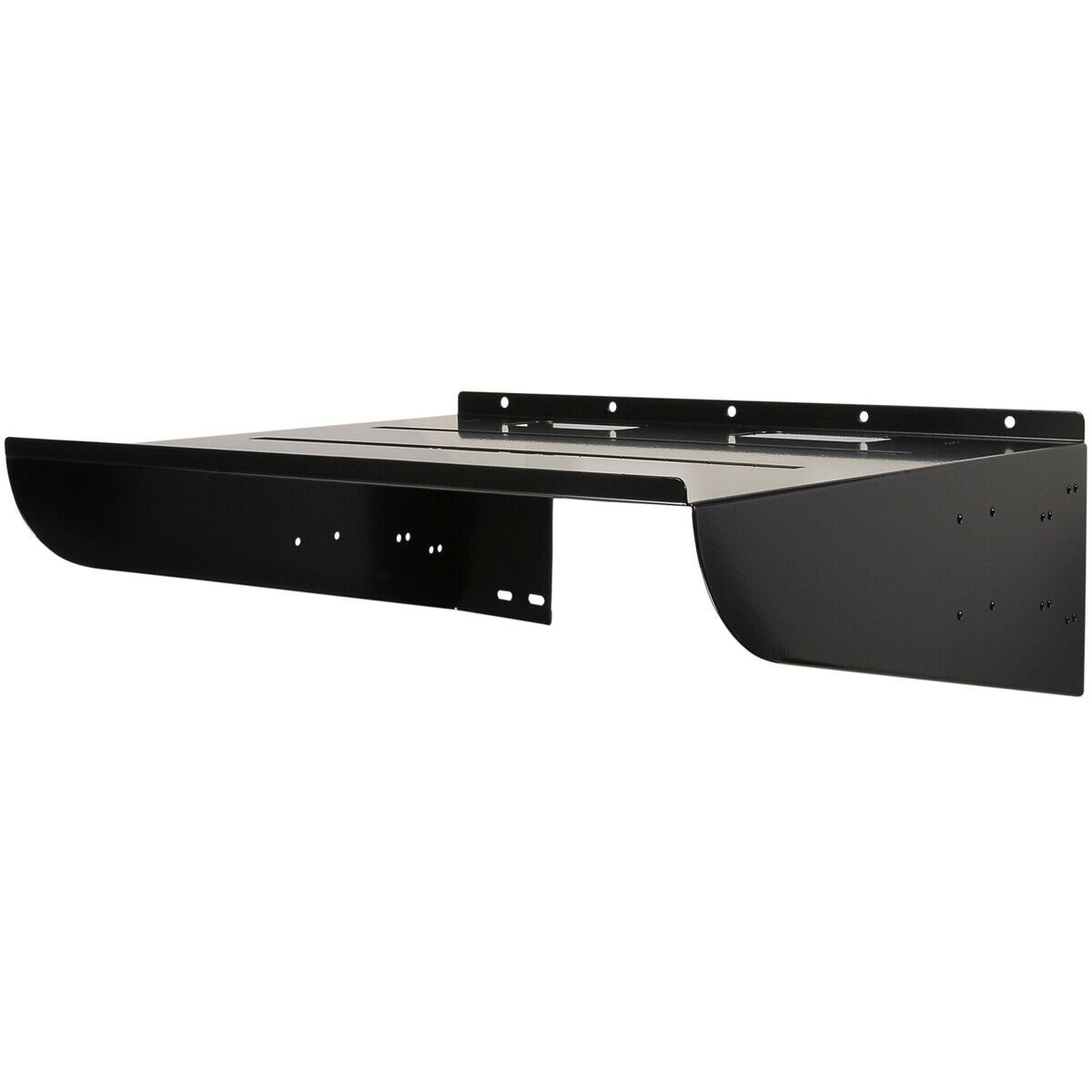 Quam WS20X16 20" x 16" Wall Mount Equipment Shelf Black